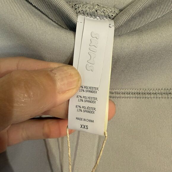 SKIMS‎ SPORT SWIM LONG PANT CHM SW-PNT-0073 CHROME GRAY Sz XXS NWT - Picture 8 of 16